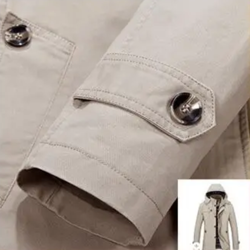 Men’s Parka Jacket – Tailored Fit – Water-Resistant – Hooded with Multiple Pockets