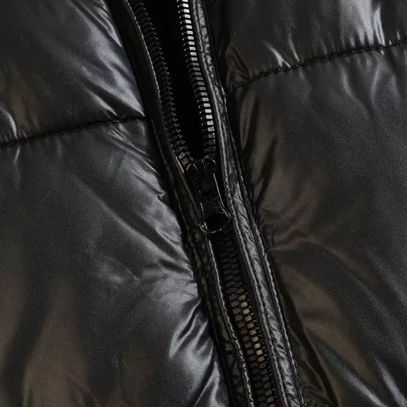 Men’s Puffer Jacket – Oversized Fit – Quilted with Detachable Hood – Insulated Warm