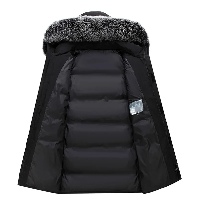 Men’s Parka Jacket – Structured Fit – Faux Fur Collar – Water-Resistant – Outdoor Wear