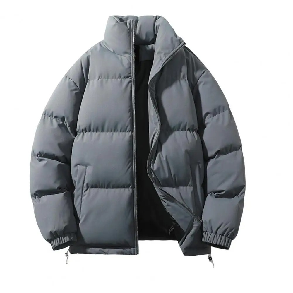 Men’s Puffer Jacket – Lightweight Quilted – Stand-Up Collar – Relaxed Fit Warm Layer