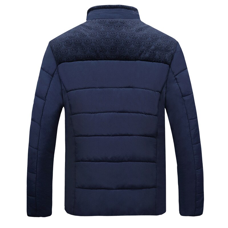 Men’s Quilted Jacket – Regular Fit – Plush Lined – Stand-Up Collar – Textured Shoulders