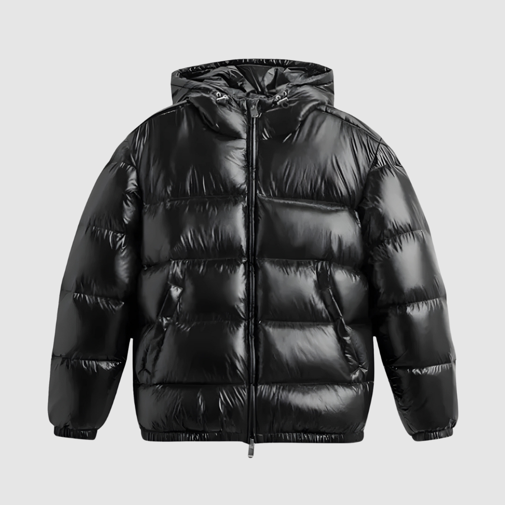 Men’s Puffer Jacket – Relaxed Fit – Quilted – Hooded – Lightweight Insulated