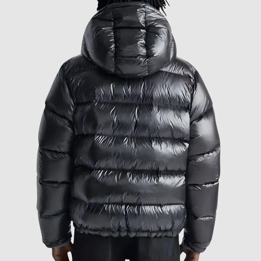 Men’s Puffer Jacket – Relaxed Fit – Quilted – Hooded – Lightweight Insulated