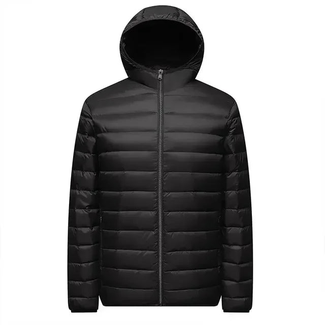 Men’s Padded Jacket – Regular Fit – Quilted – Hooded Water-Resistant Outerwear