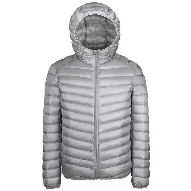 Men’s Padded Jacket – Regular Fit – Quilted – Hooded Water-Resistant Outerwear