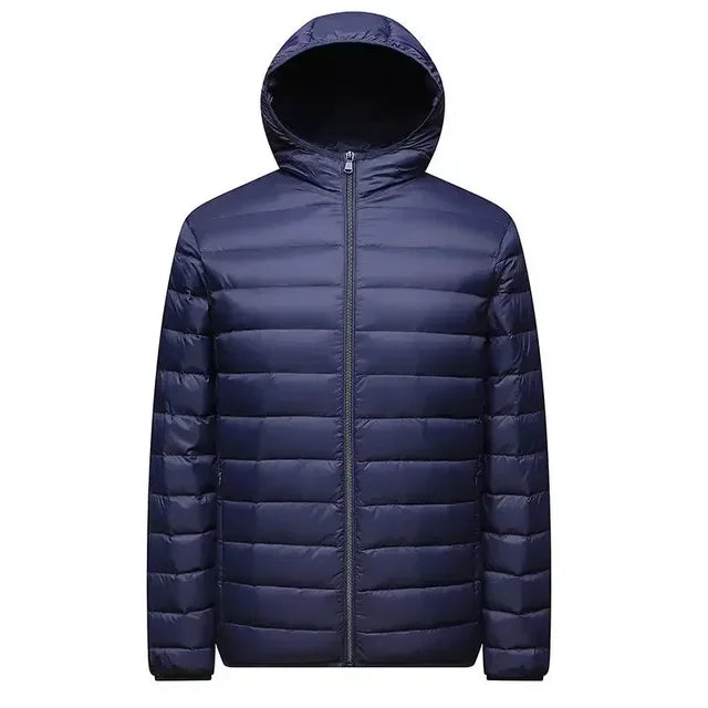 Men’s Padded Jacket – Regular Fit – Quilted – Hooded Water-Resistant Outerwear