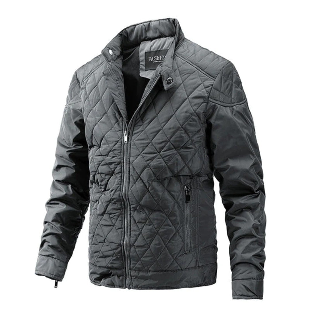 Men's Puffer Jacket - Lightweight Quilted Design - Insulated Warmth - Zipper Closure - Casual Everyday Wear