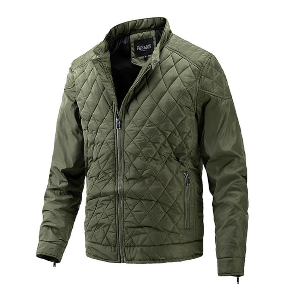 Men's Puffer Jacket - Lightweight Quilted Design - Insulated Warmth - Zipper Closure - Casual Everyday Wear