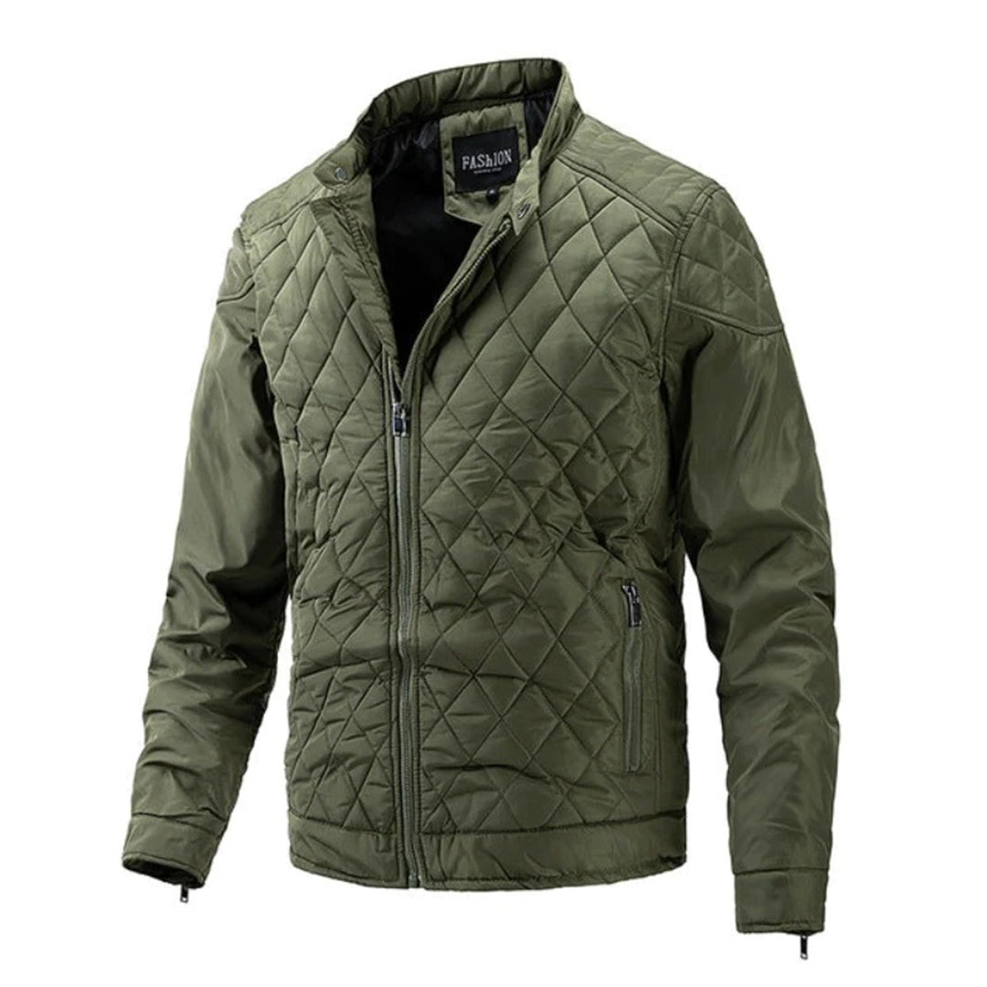 Men's Puffer Jacket - Lightweight Quilted Design - Insulated Warmth - Zipper Closure - Casual Everyday Wear