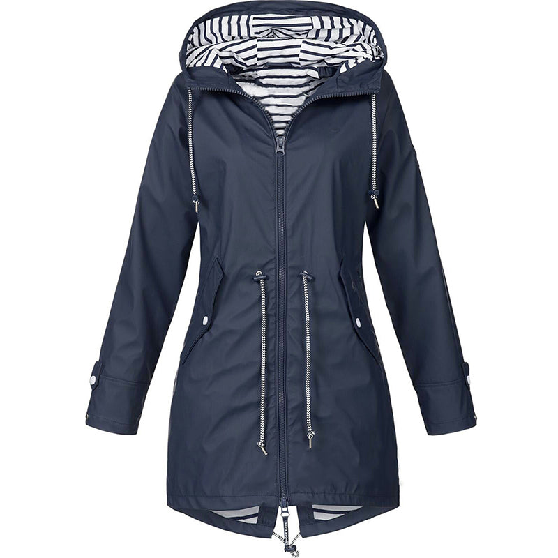 All-Season Waterproof Rain Jacket | Breathable Lightweight Outdoor Coat for Women