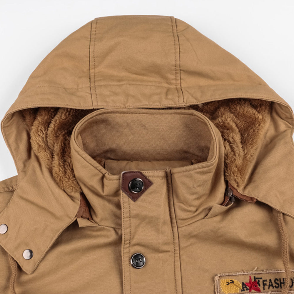 Men’s Utility Winter Jacket - Water-Resistant - Multiple Pockets