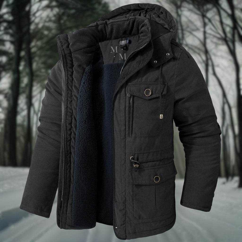 Men’s Hooded Jacket – Waterproof – Structured Fit – Outdoor Casual Layer