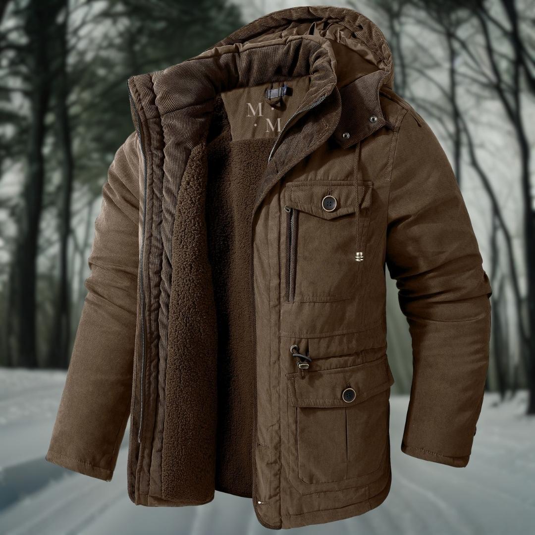 Men’s Hooded Jacket – Waterproof – Structured Fit – Outdoor Casual Layer
