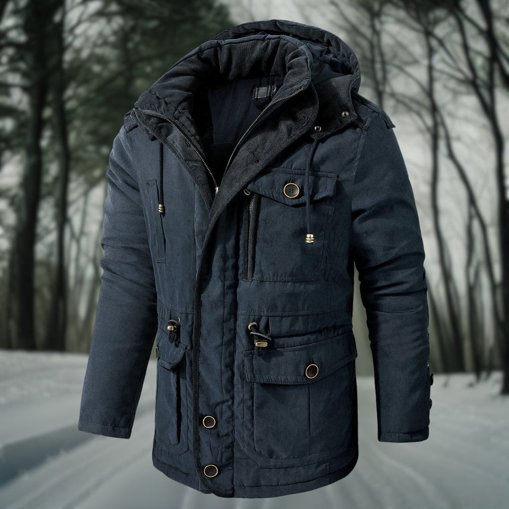 Men’s Hooded Jacket – Waterproof – Structured Fit – Outdoor Casual Layer