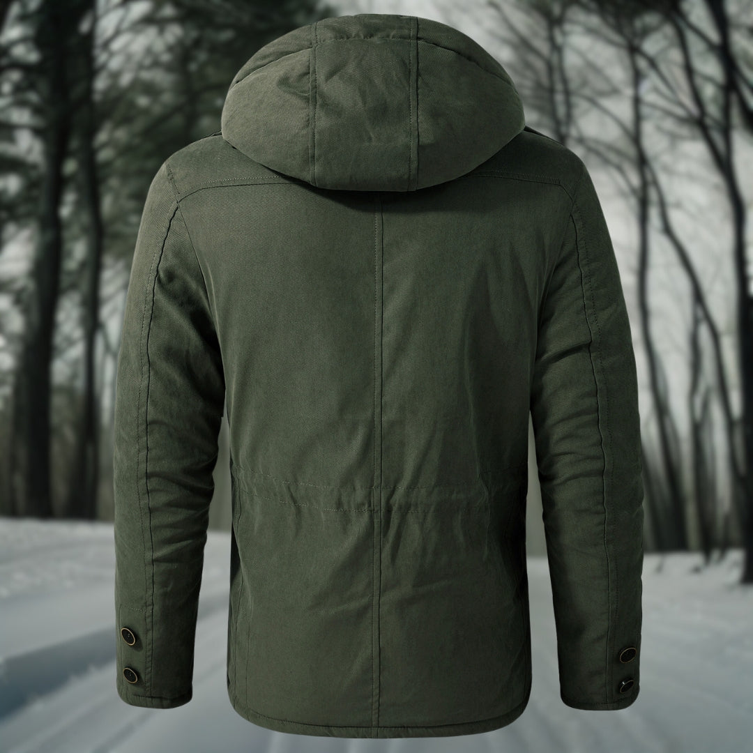 Men’s Hooded Jacket – Waterproof – Structured Fit – Outdoor Casual Layer