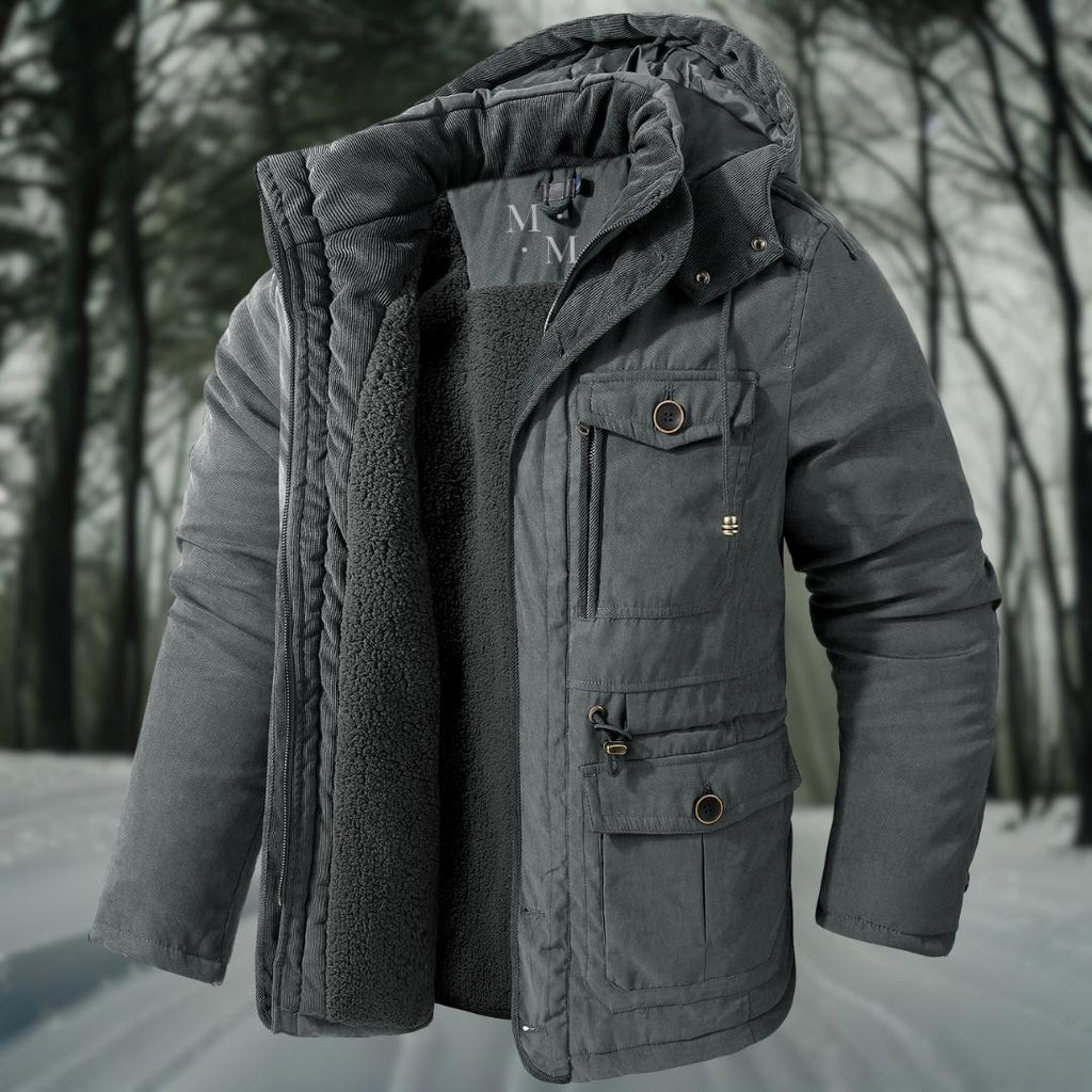 Men’s Hooded Jacket – Waterproof – Structured Fit – Outdoor Casual Layer