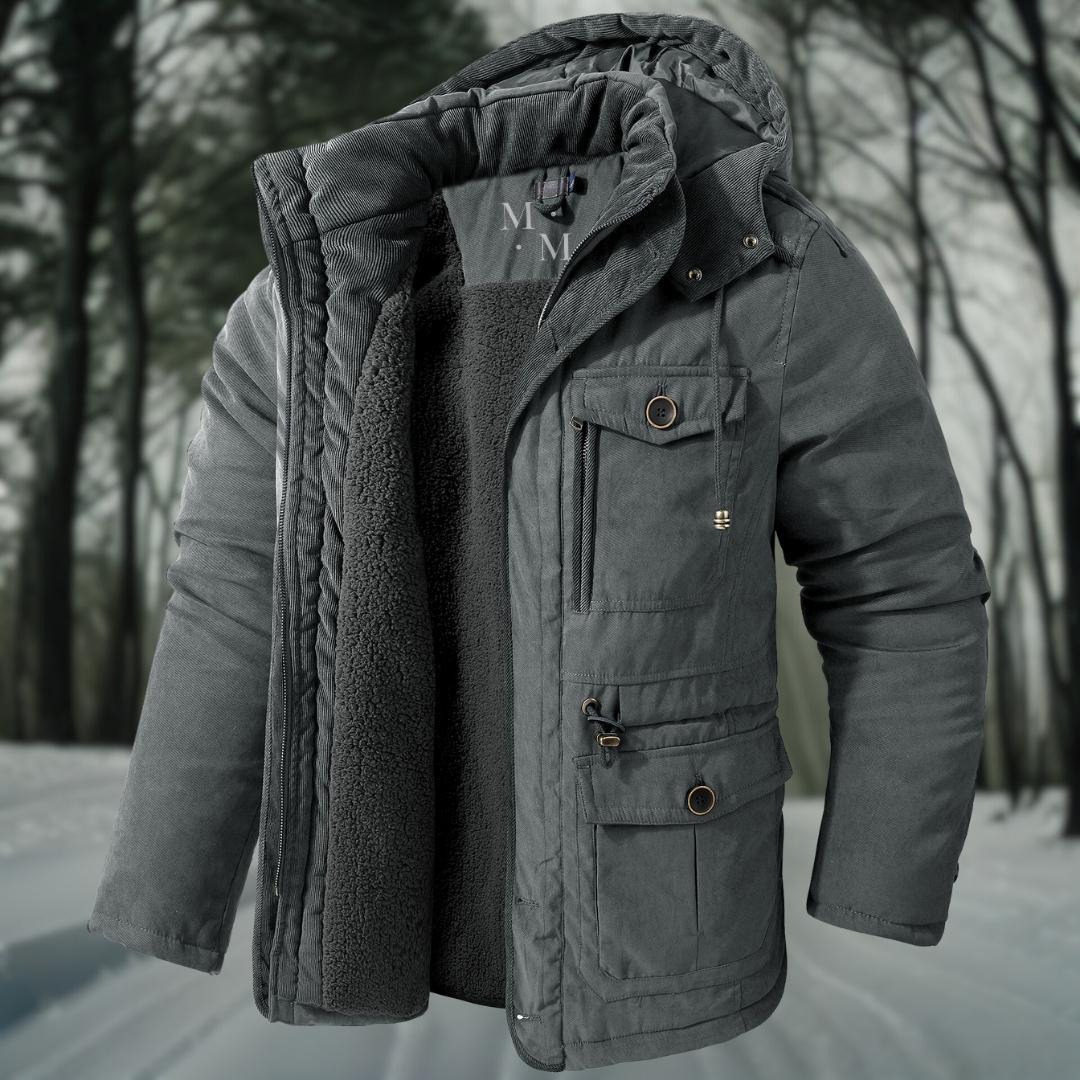 Men’s Hooded Jacket – Waterproof – Structured Fit – Outdoor Casual Layer