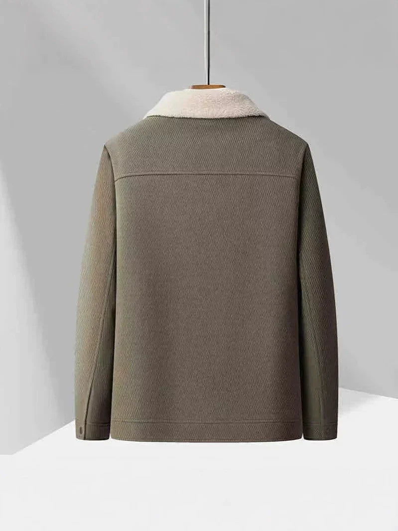 Men’s Velvet Jacket – Tailored Fit – Wool Lined – Button Front – Lapel Collar – Casual