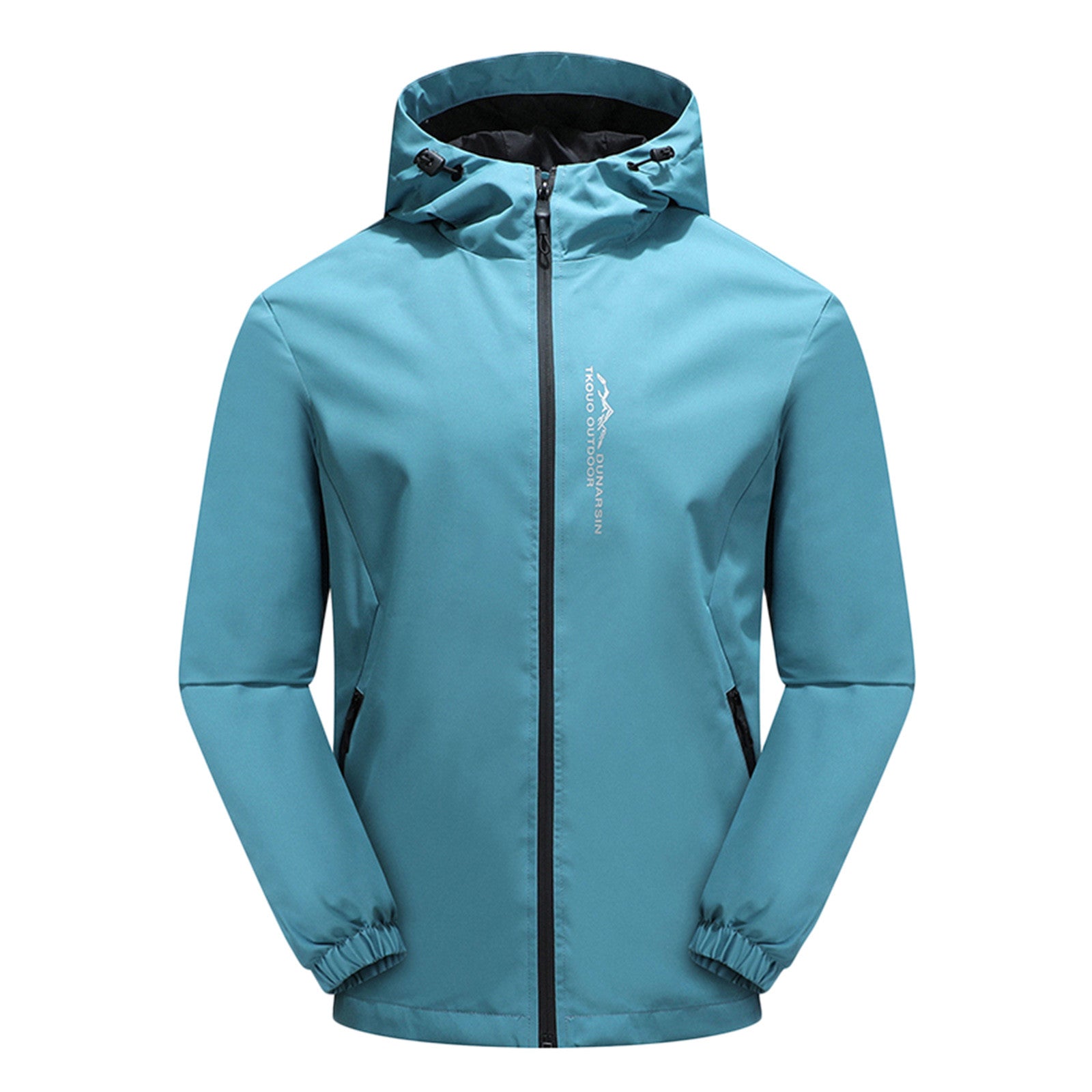 Men’s Outdoor Jacket – Waterproof Windproof – Regular Fit – Hooded Zip-Up Design