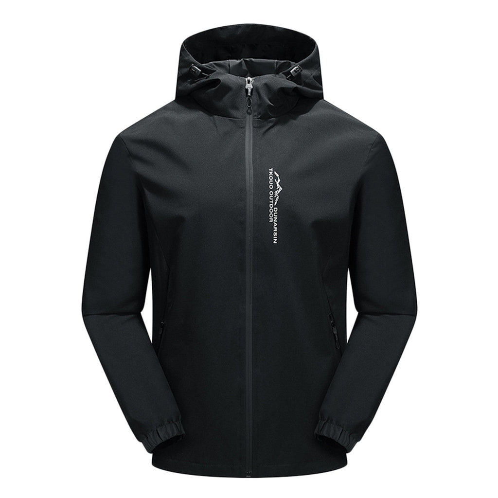 Men’s Outdoor Jacket – Waterproof Windproof – Regular Fit – Hooded Zip-Up Design