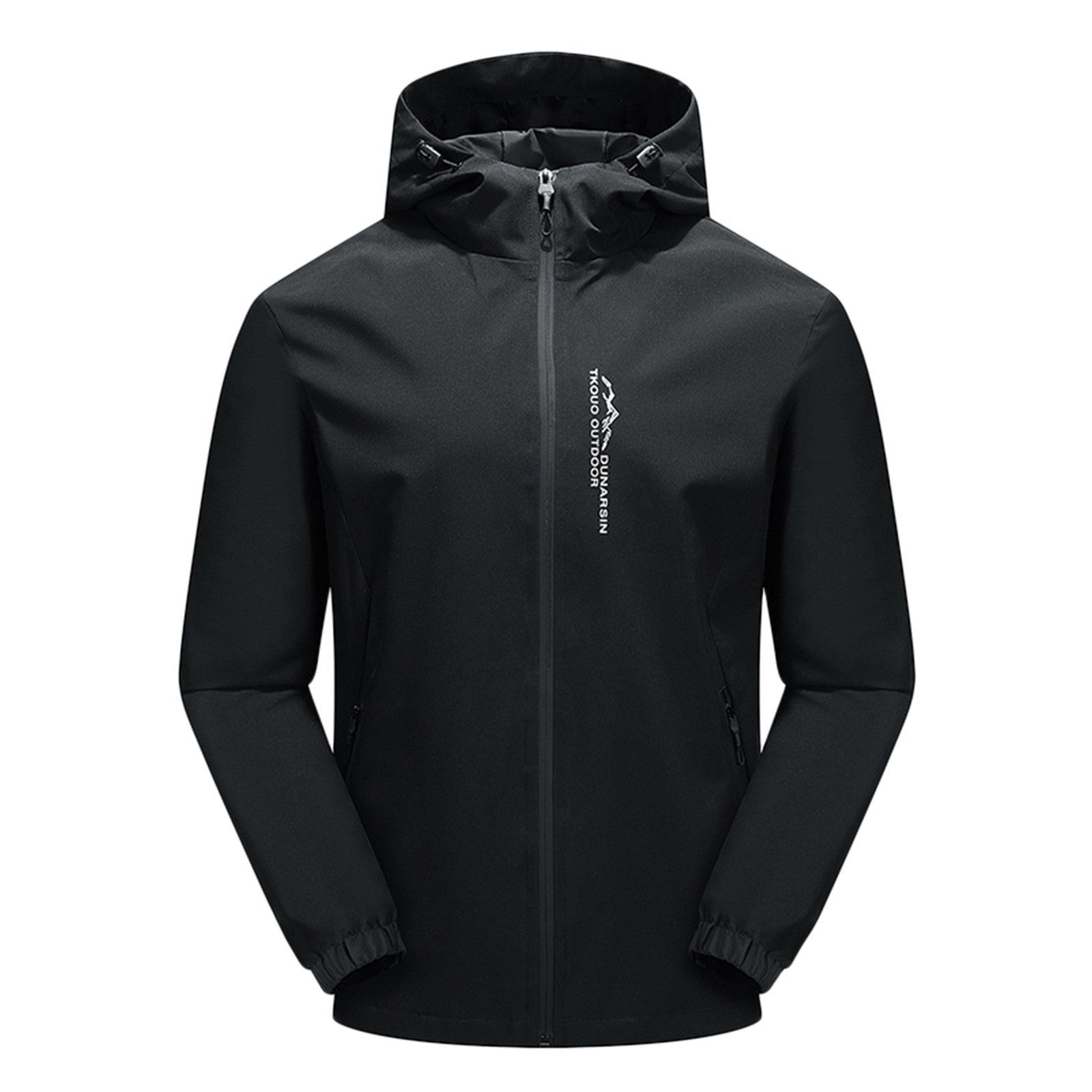 Men’s Outdoor Jacket – Waterproof Windproof – Regular Fit – Hooded Zip-Up Design