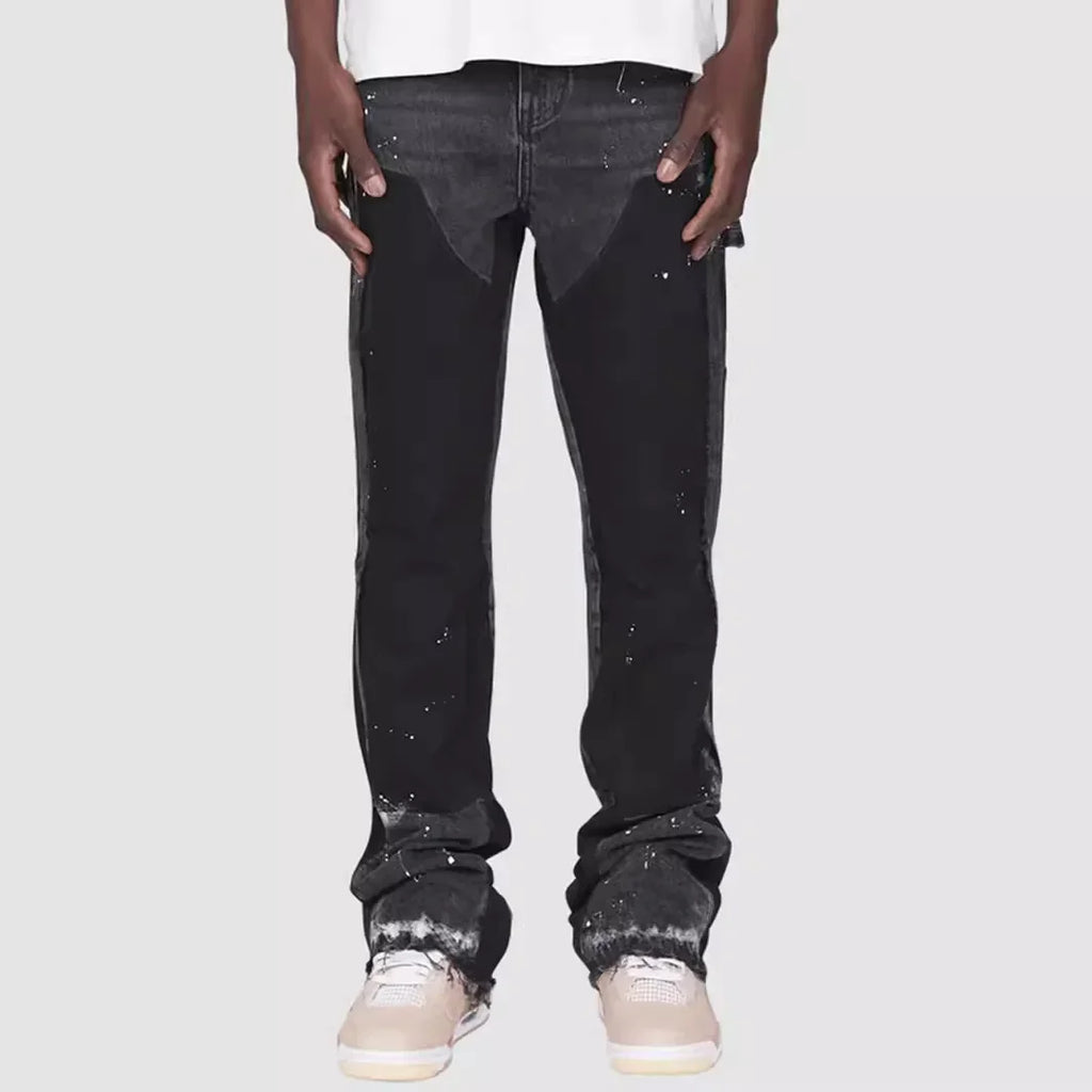 Men's Layered Flared Jeans