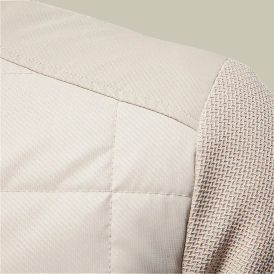 Men’s Jacket – Regular Fit – Quilted Body – Ribbed Cuffs – Stand Collar – Casual Wear
