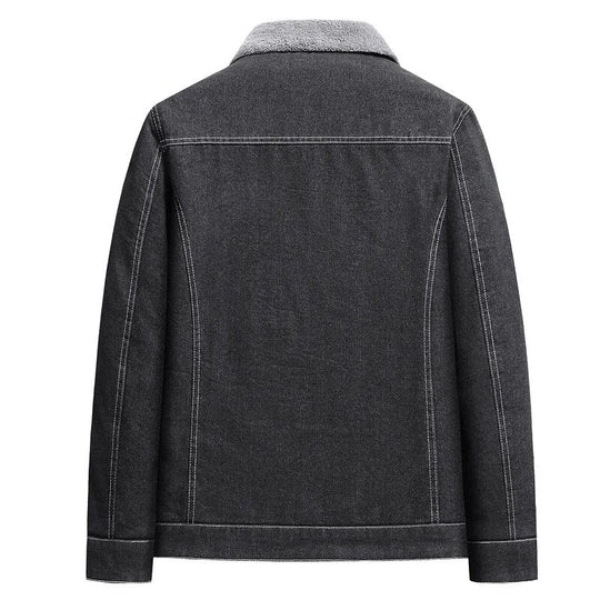 Men's Winter Biker Jacket – PU Leather, Warm Lining, Stylish Design