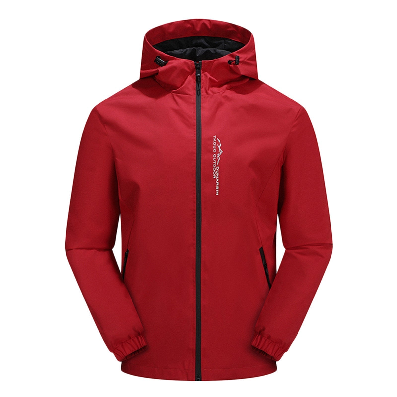Men’s Outdoor Jacket – Waterproof Windproof – Regular Fit – Hooded Zip-Up Design