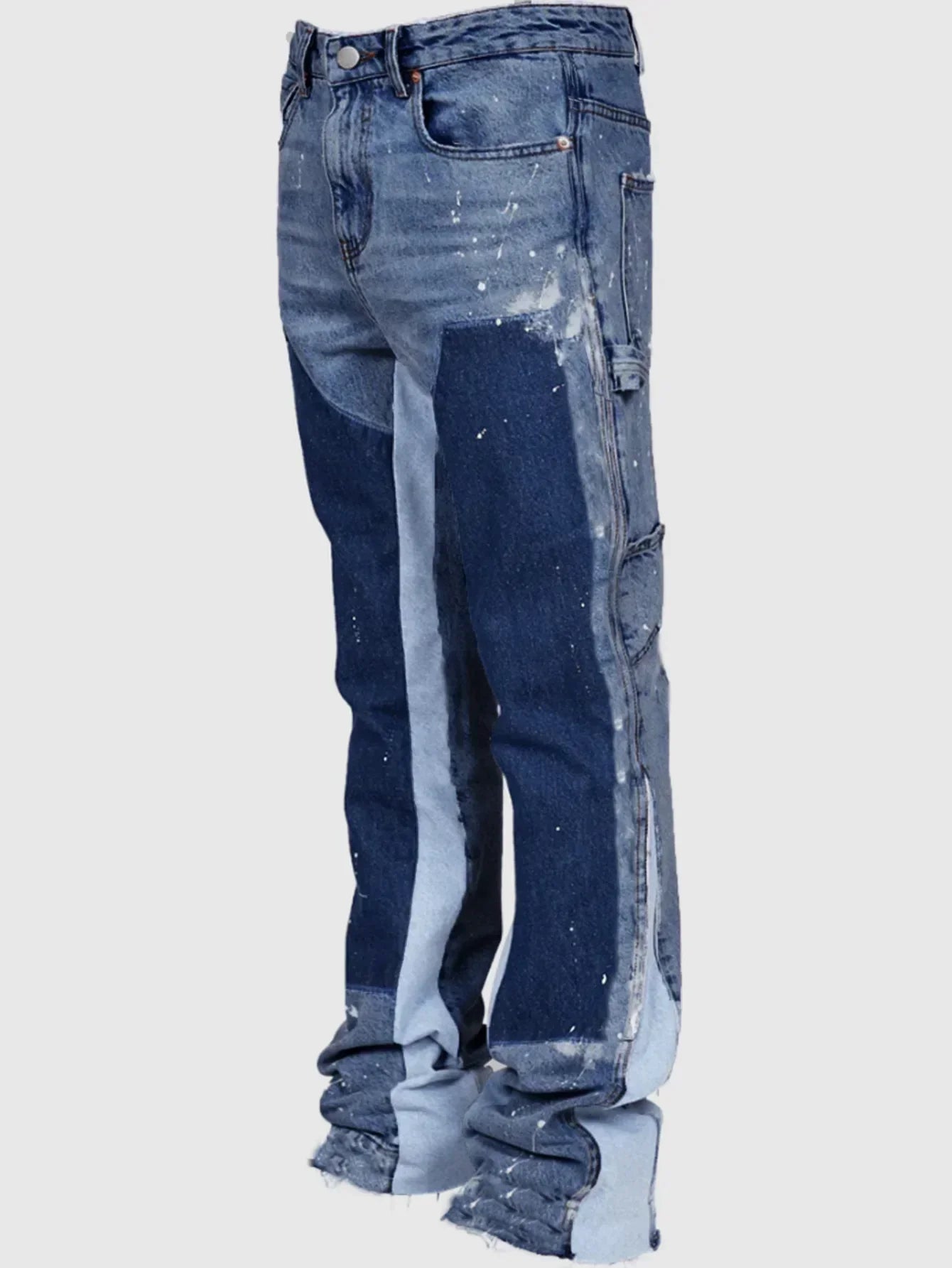 Men's Layered Flared Jeans