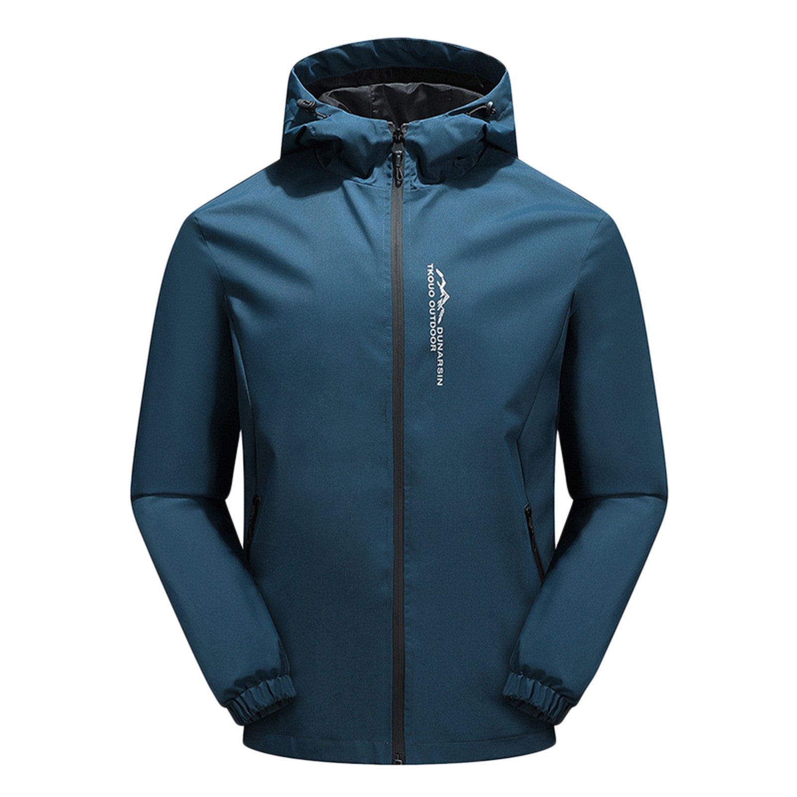 Men’s Outdoor Jacket – Waterproof Windproof – Regular Fit – Hooded Zip-Up Design