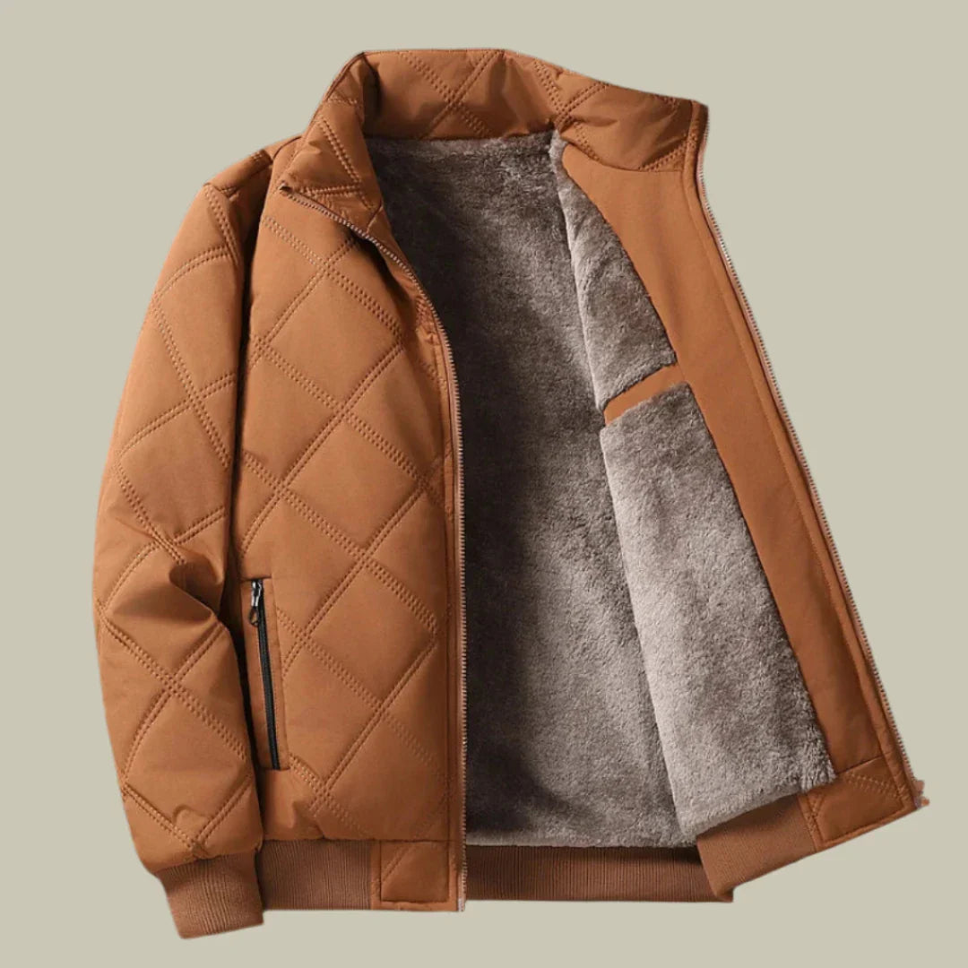 Men’s Puffer Jacket – Insulated Quilted Design – Water-Resistant Regular Fit