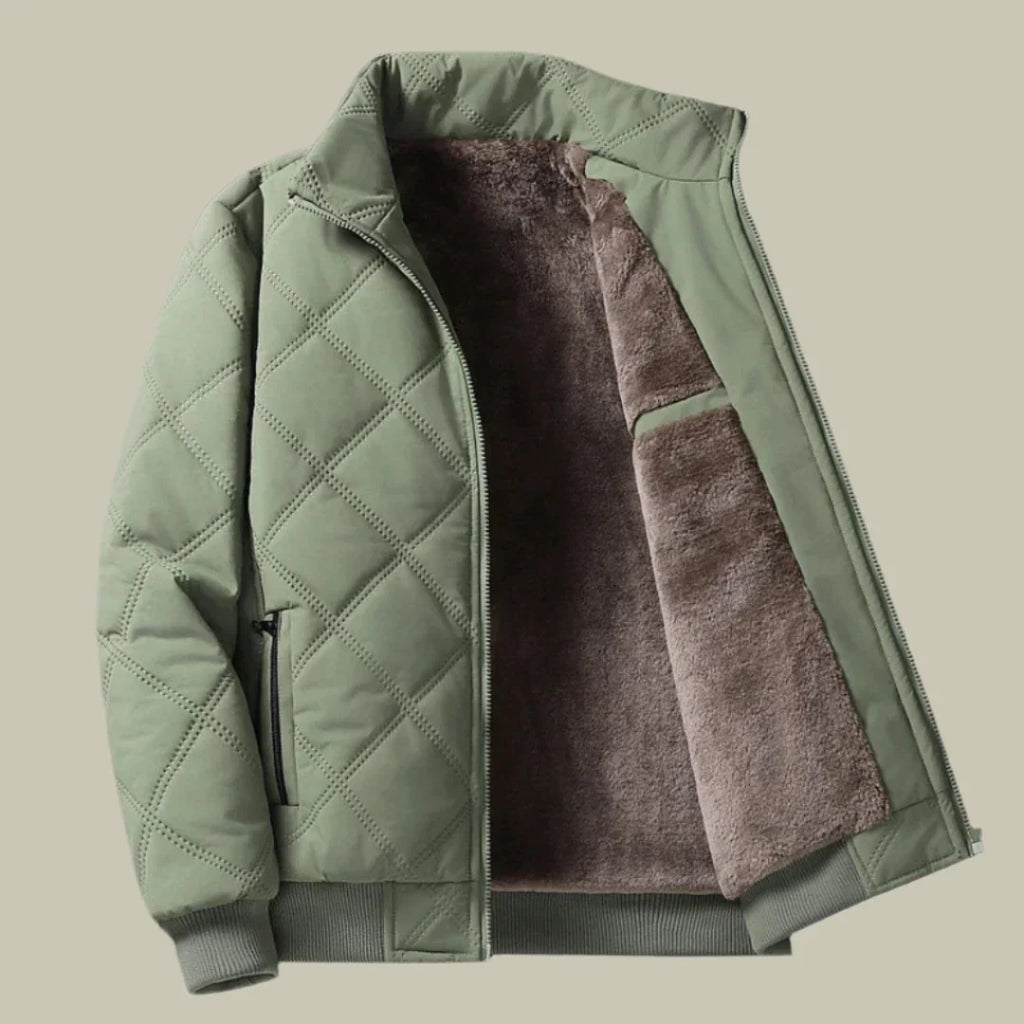 Men’s Puffer Jacket – Insulated Quilted Design – Water-Resistant Regular Fit
