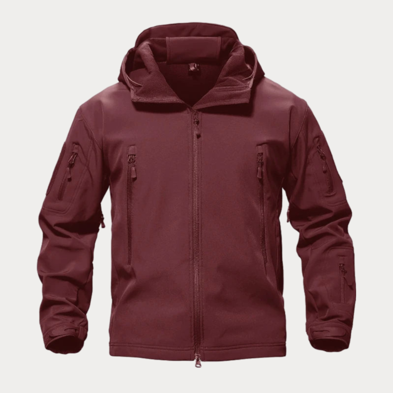 Men’s Windbreaker Jacket – Softshell – Regular Fit – Hooded – Zip Pockets – Lightweight