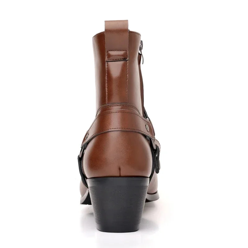 Men's Premium Chelsea Cowboy Boots Leather Stylish Design