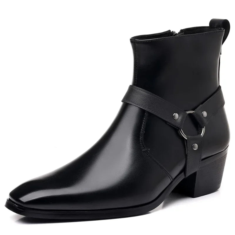 Men's Premium Chelsea Cowboy Boots Leather Stylish Design