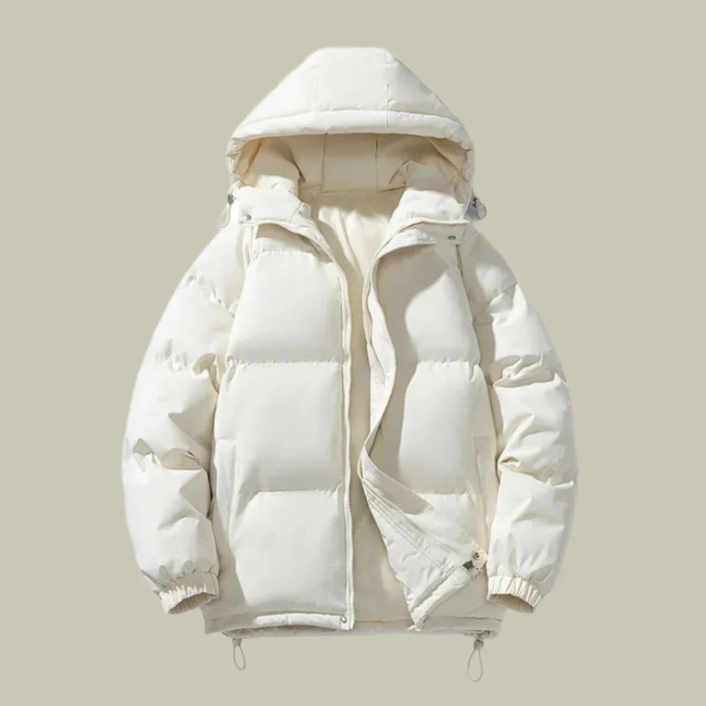 Men’s Puffer Parka Jacket – Oversized Fit – Quilted – Full Zip – Hooded – Water-Resistant