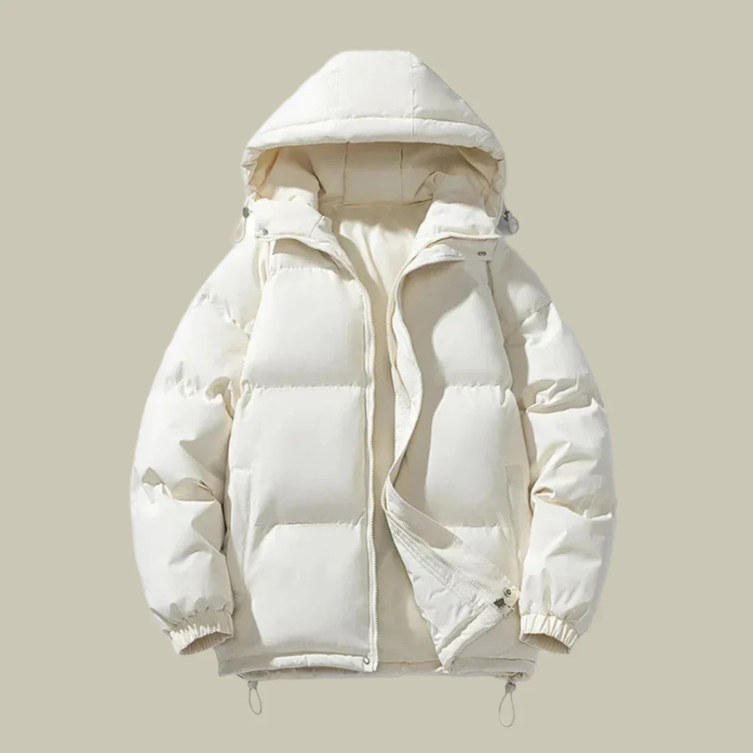 Men’s Puffer Parka Jacket – Oversized Fit – Quilted – Full Zip – Hooded – Water-Resistant