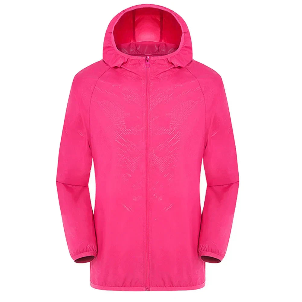 Men’s Trenchcoat – Waterproof Hooded – Relaxed Fit – Zipper Front – Elastic Cuffs