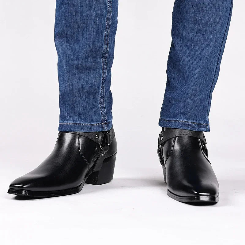 Men's Premium Chelsea Cowboy Boots Leather Stylish Design