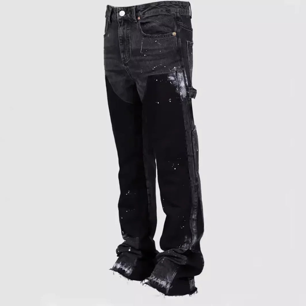Men's Layered Flared Jeans