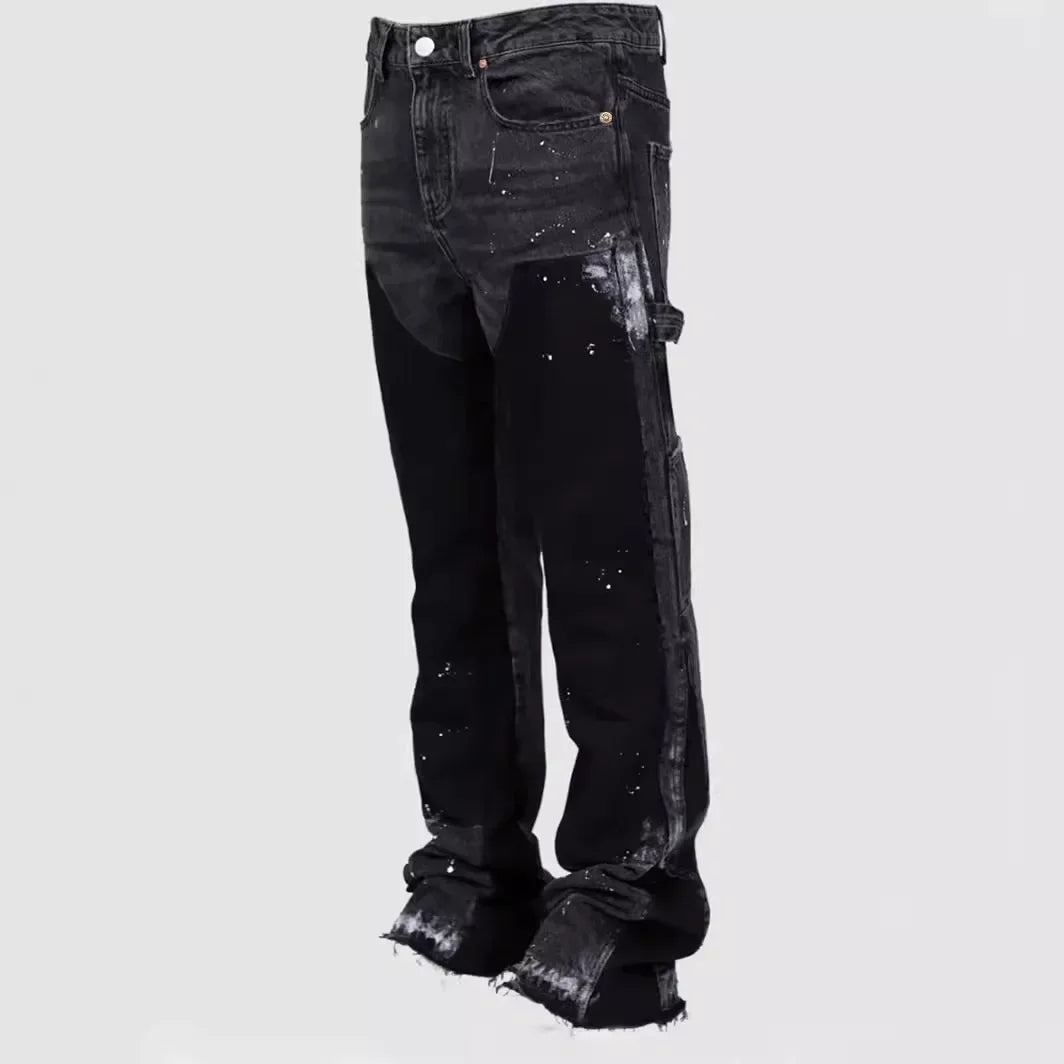 Men's Layered Flared Jeans