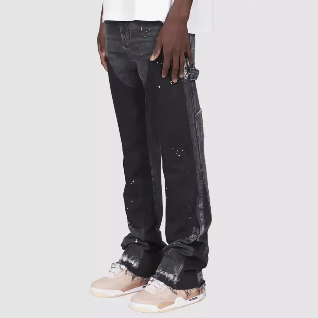 Men's Layered Flared Jeans