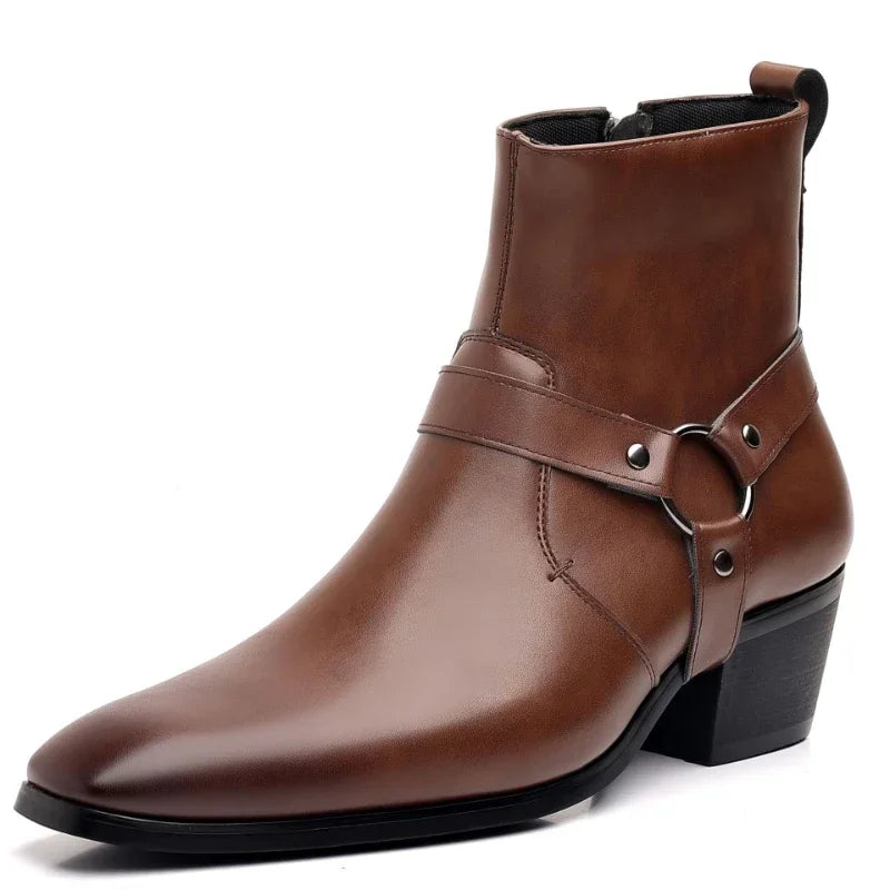 Men's Premium Chelsea Cowboy Boots Leather Stylish Design