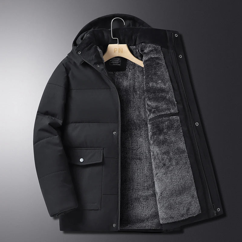 Men’s Parka Jacket – Padded Lining – Structured Fit – Weather-Resistant Shell
