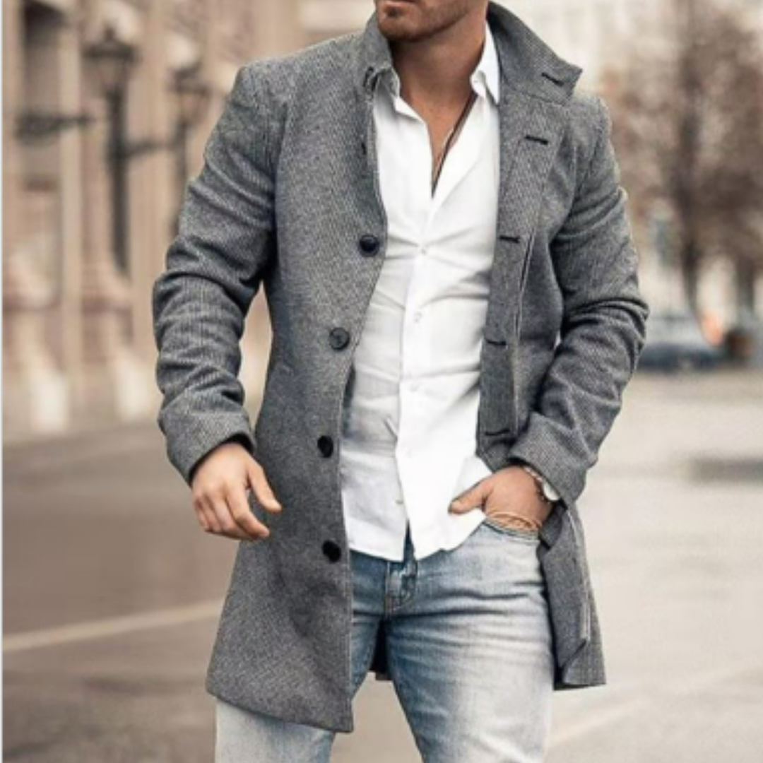 Elegant overcoat for men