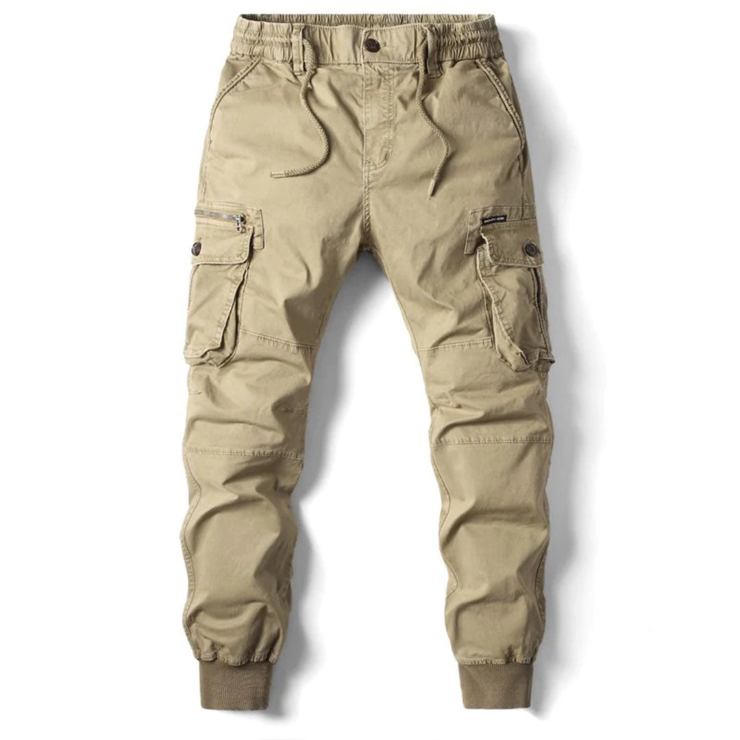 Men’s Cargo Jogger Pants - Relaxed Fit - Elastic Waist - Multiple Pockets
