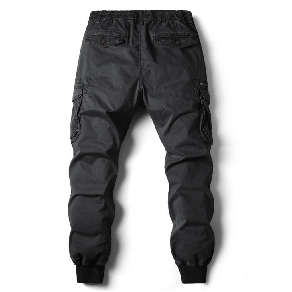 Men’s Cargo Jogger Pants - Relaxed Fit - Elastic Waist - Multiple Pockets