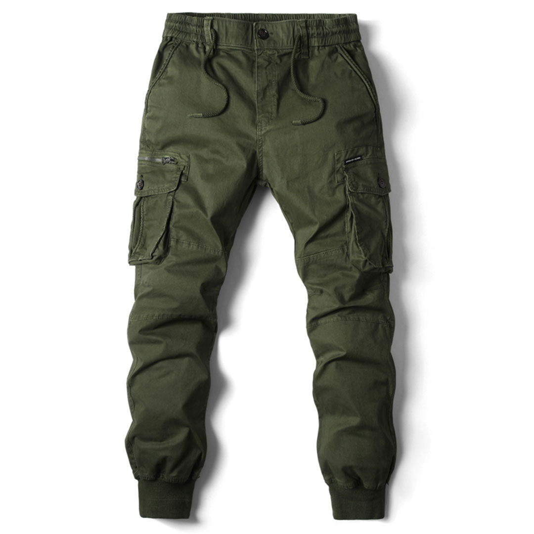 Men’s Cargo Jogger Pants - Relaxed Fit - Elastic Waist - Multiple Pockets