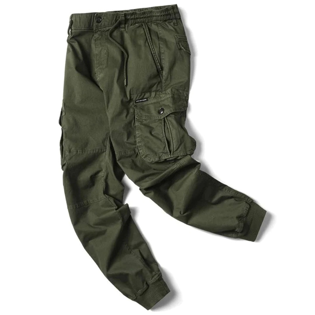 Men’s Cargo Jogger Pants - Relaxed Fit - Elastic Waist - Multiple Pockets